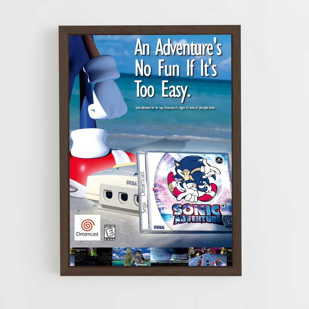 Poster Sonic's Adventure – affiche Consoles (vue 5)